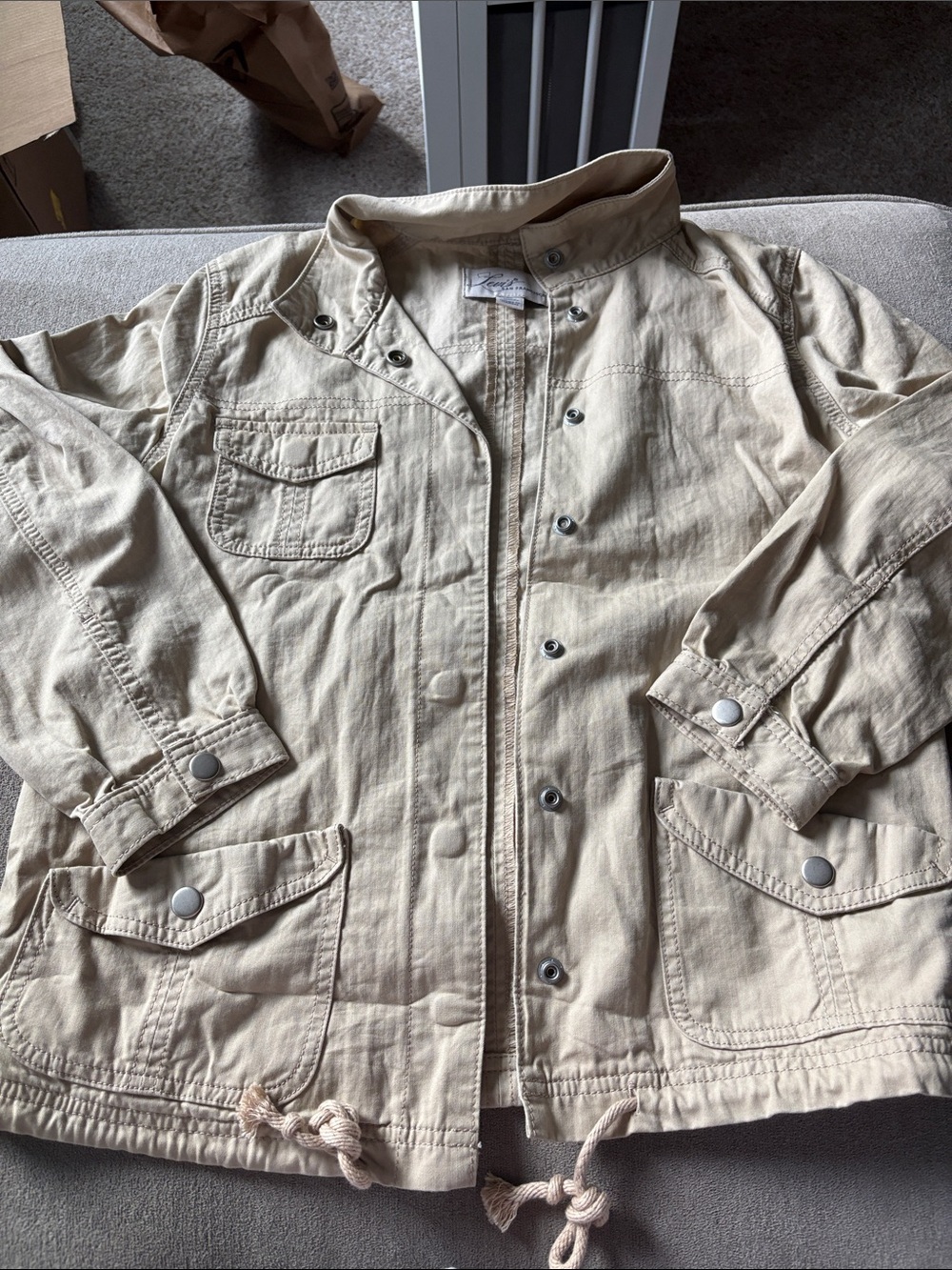 Beige Levi Lightweight Utility Jacket